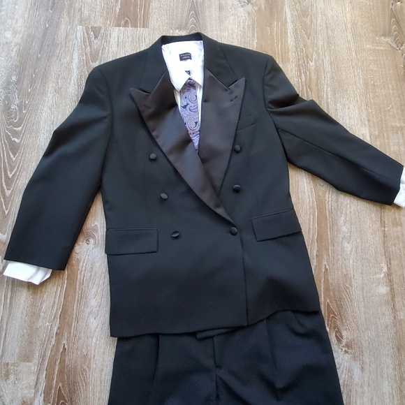 46s Tuxedo  6x1 Double Breasted Black Nordstrom - Picture 1 of 5